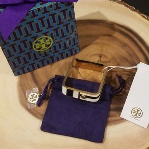 TORY BURCH RECTANGULAR BANGLE BRACELET